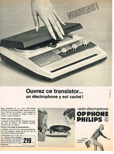 Publicite 1967 philips op - 1967,