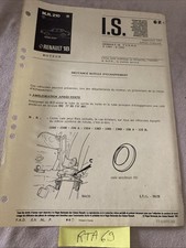 Renault technique R18 turbo R1345 R1355 bruit grincement rotuel échappement 1983