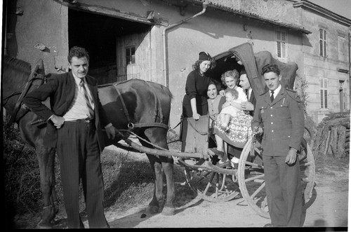 Famille voiture cheval - famille,