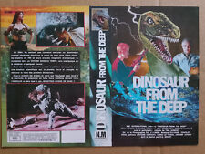JAQUETTE VHS - DINOSAUR FROM THE DEEP - VHS SLEEVE - N.G MOUNT - JEAN ROLLIN