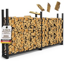 Range bûches Métal Chauffage Étagère Extérieur Serre bûche Galvanisé à