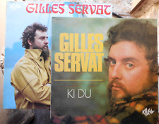 GILLES SERVAT LOT DE 2 VINYLES LP WORLD FOLK CHANSON BLUES