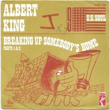 ALBERT KING breaking up somebody's home Parts 1 & 2 STAX rare FUNK blues 45