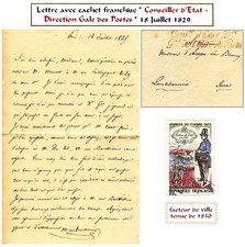 Direction générale des Postes - Lettre manuscrite - Arçon - Lons-le-Saunier 1829