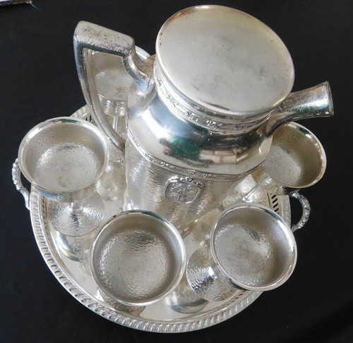 Silver plate platter tray - plate,