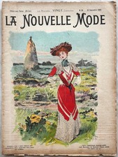 LA NOUVELLE MODE n° 38 du 23 Septembre 1900 ancienne revue mode couture chapeau