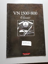 Kawasaki Brochure Catalogue pub moto Custom VN 1500 . 800 Classic 16 pages TBE
