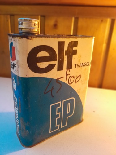 Ancien bidon huile elf - ancien,
