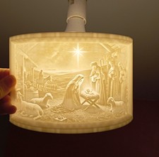 Crèche de Noël lithophanie