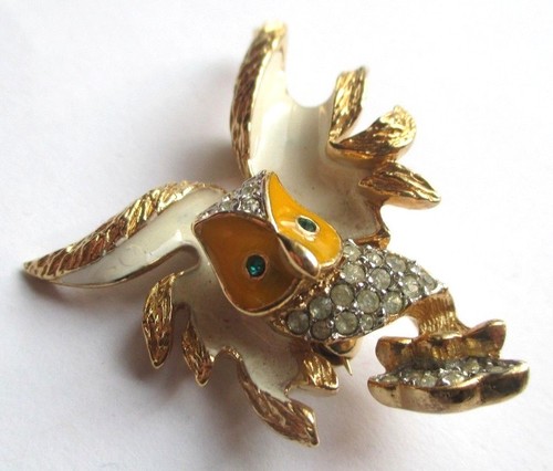 Broche couleur chouette - broche,