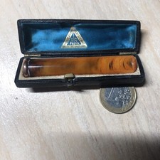 FUME CIGARETTE ANCIEN AMBRE PUR & OR vers 1900 FABRICATION PARISIENNE Qualité