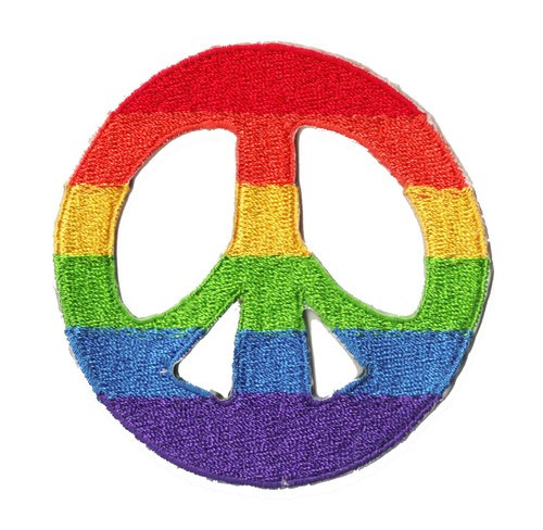 écusson patche peace and - and, love
