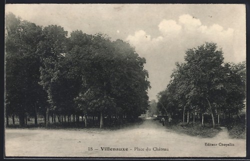 Cpa villenauxe place du - villenauxe,,