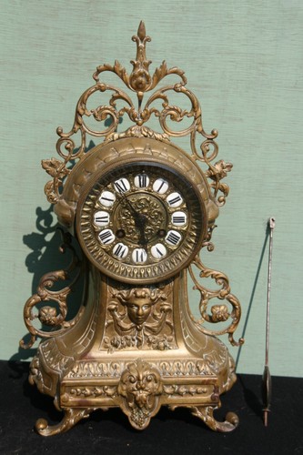 Pendule ancienne bronze - pendule,