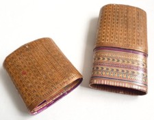 Boite étui en marqueterie de paille 18e siècle 18th century box