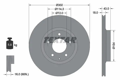 Disque frein ventilé de - de,
