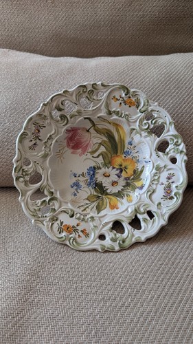 Ancienne assiette ajourée - ancienne,