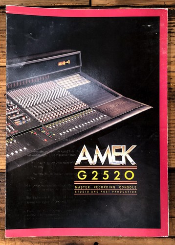 Amek g2520 recording - g2520,