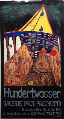 Affiche ancienne hundertwasser - affiche,