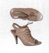 MINELLI sandales cuir taupe P 36 TBE