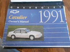 91 Chevy Cavalier Propriétaire Opérateurs Manuel