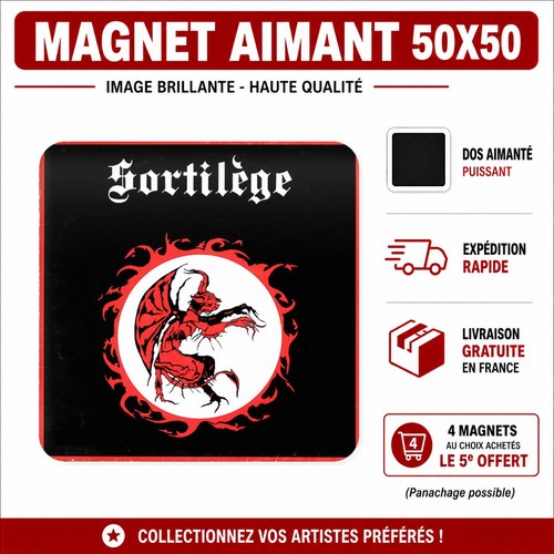 Magnet sortilège 5x5 - , cm