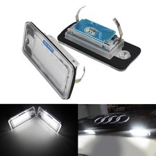 Pour Audi Audi A6 C6 S6 RS6 (4F) Eclairage de plaque led d'immatriculation 6000K