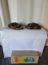 chaussures birkenstock  birki's sandales gualli cuir nubuck marron  pointure 30