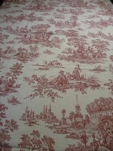 Tissu toile jouy - tissu,