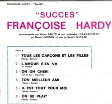 Françoise Hardy "Succès"