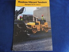 catalogue DYNAPAC CC 10 serie 2 rouleau vibrant tandem  1985