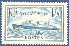 TIMBRE 300b NEUF XX  SANS CHARNIERES LE NORMANDIE. TURQUOISE PHOTO CONTRACTUELLE