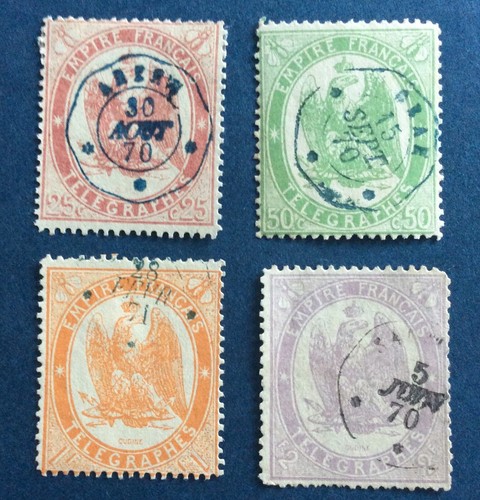 Télégraphes 8 oblitere - télégraphes, n°5/8