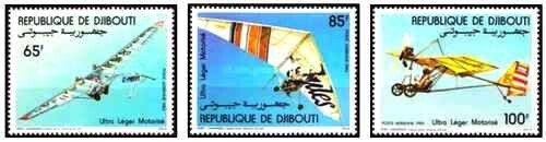 Timbres aviation ulm djibouti - timbres,
