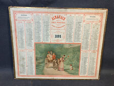 Ancien calendrier de 1895 Almanach des postes et des Télégraphes Oberthur