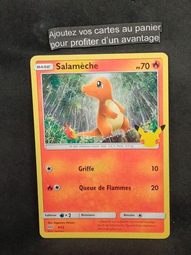 Salamèche carte pokemon - salamèche,