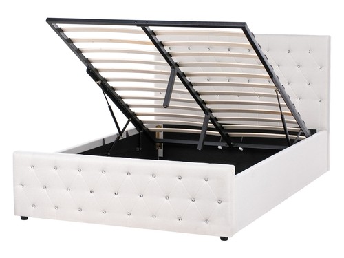 Lit avec rangement tissu - rangement, en