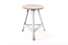 Ancien Tabouret Art Déco