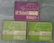 LOT DE 3 CATALOGUES DE PIÈCES DÉTACHÉES- RENAULT