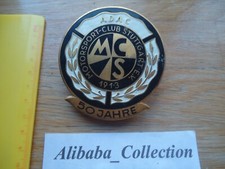 PLAQUE BADGE EMAILLEE AUTOMOBILE CLUB VOITURE CALANDRE STUTTGART ALLEMAGNE 1913 