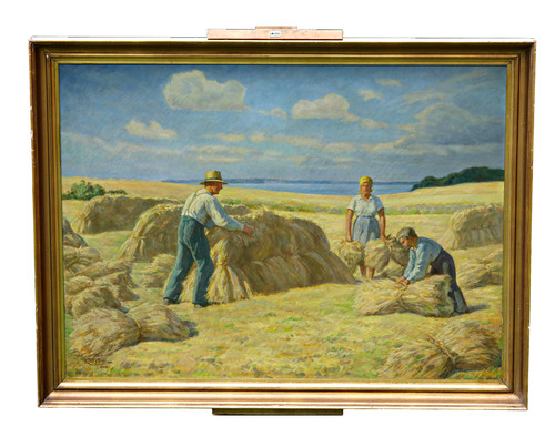Tableau huile signé rudolf - tableau,