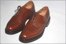 JOHN  & ASHLEY Chaussures Vintage Lacets Cuir Marron T 7 / 40 TBE
