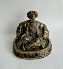 Ancien brule parfum encens orientaliste Ali Baba travail Francais Rennesson 1920