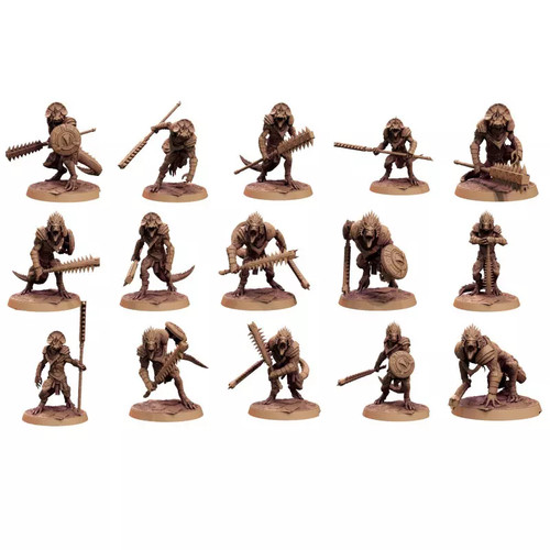 Hommes lézards guerriers - hommes,