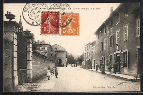 Cpa giraudiére la poste - giraudiére,,
