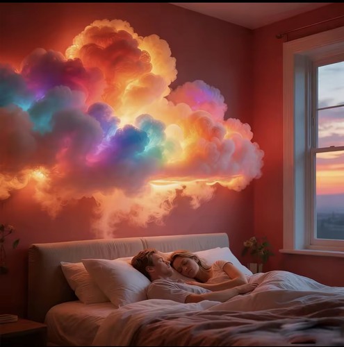 Lampe nuage led - led, 3d