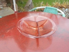 Coupe a Fruits   Verre Rose  1930- 1950  Ref 35