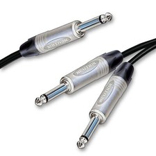 Neutrik Mono Jack Divisé Into 2 Double Jacks. Guitare Amp Séparateur Câble 1m 2m