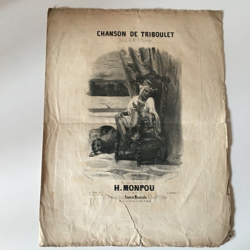 Partition chanson triboulet - partition, de