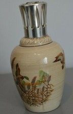 Lampe Berger en Grès Signée Breugnot  BR Décor Canard